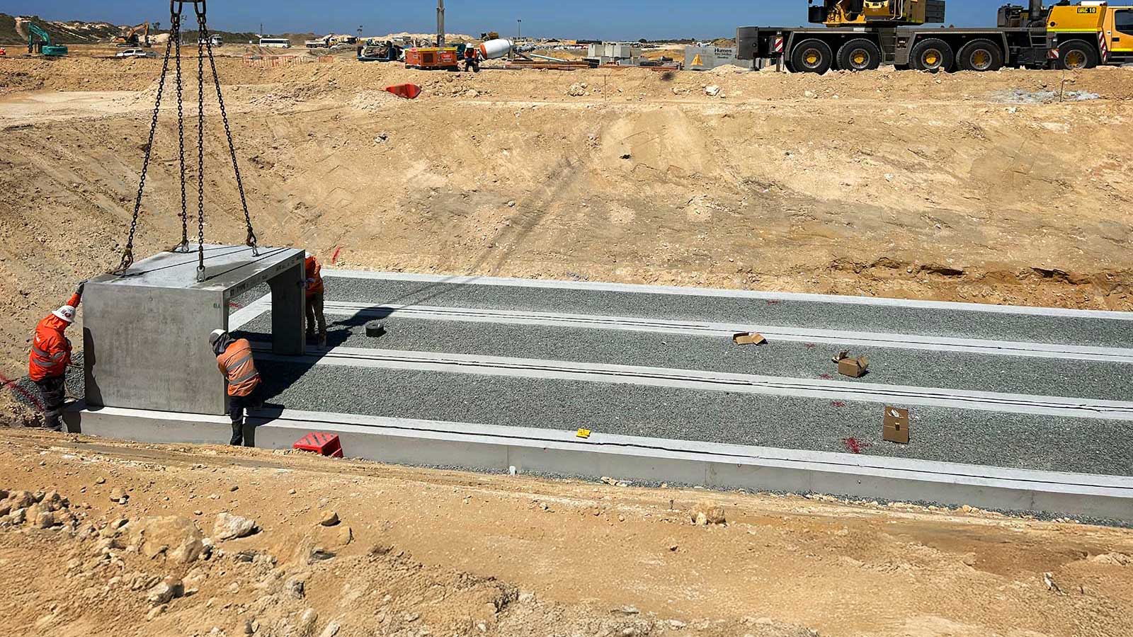 Stormwater Railing Yanchep Rail Extension Stormwater Drainage - O'Brien Civil